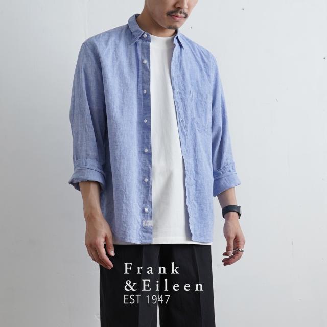無料長期保証 フランクアンドアイリーン Frank Eileen シャツ ドン Don コットンリネン 長袖 羽織 無地 メキシコ製 メンズ 21春夏 送料無 最新の激安 Primedical In