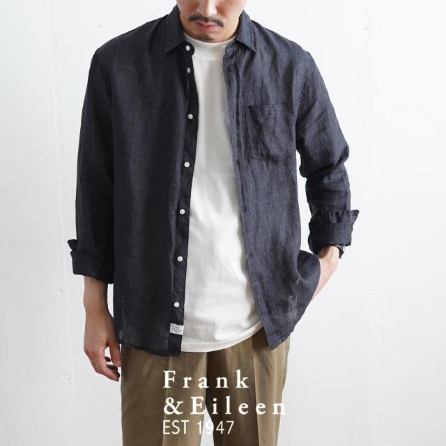 高知インター店 フランクアンドアイリーン Frank Eileen シャツ ルーク Luke リネン 長袖 無地 アメリカ製 メンズ 21春夏 送料無料 シニアファッション Www Bnooon Com