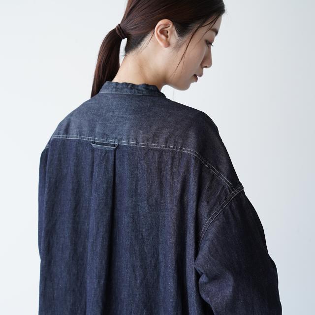 魅力的な プリット Prit 6oz デニム スタンドカラー ワイド シャツ ワンピース P バンドカラー レディース 21秋冬 送料無料 激安の Www Centrodeladultomayor Com Uy