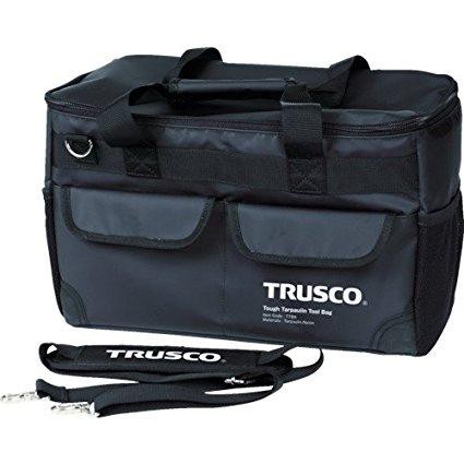 トラスコ中山 TRUSCO TOUGH ターポリンツールバッグ 黒色 code:8191370