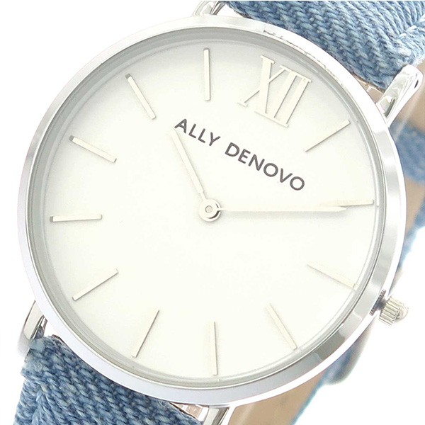 高級品市場 アリーデノヴォ Ally Denovo 腕時計 レディース 36mm Af5006 2 New New ホワイト ネットau Pay Vintage Denim クォーツ ホワイト ブルー ホワイト Gracias 56ac2cd3 Brentwood Essencemedical Ca