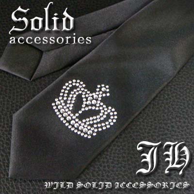 Nana系ロックパンク系に必見 クラウンポイント ナロータイ スリムネクタイ ブラック 黒 新作 服