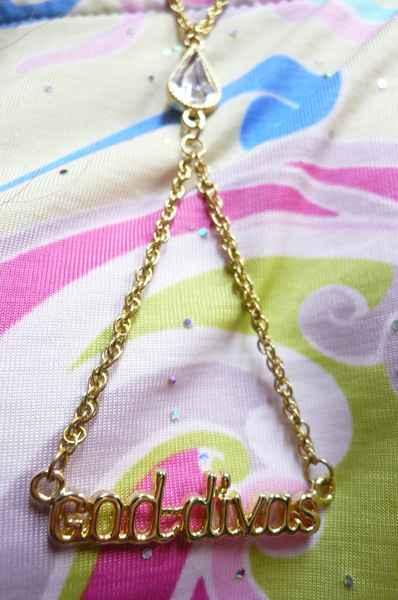 Goddivasブランドロゴ キラキラ大粒ラインストーンネックレス デコルテに煌めく ドレスにもカジュアルにも映える O の通販はau Wowma ワウマ Dressupdivas 商品ロットナンバー