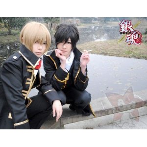 21超人気 Dk769 コスプレ衣装 銀魂 真撰組隊服 金縁取 風 衣装セット 沖田総悟アイマスク コスチューム メーカー希望小売価格から30 Off Diquinsa Com Mx