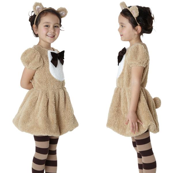 ハロウィン コスプレ 衣装 子供 キッズ ディズニー ダッフィー風 仮装 コスチューム ワンダーベアーガールキッズ 100の通販はWowma!(ワウマ) , モバイルデパート|