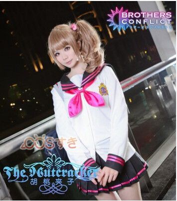 即日出荷 新番 Brothers Conflict 朝日奈絵麻 Ema Asahina コスプレ衣装 高品質 新品 Cosplay アニメ 超人気の Farmerscentre Com Ng