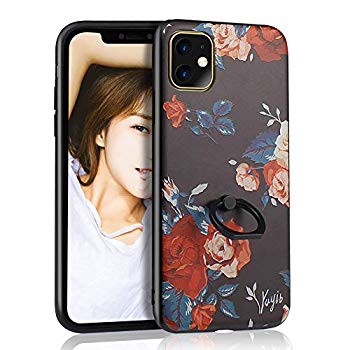 Iphone 11 ケース リング付き スタンド機能 軽量薄型 花柄 バラ 浮き彫り 耐衝撃 おしゃれ かわいい 女性人気 携帯カバー Iphone の通販はau Wowma ワウマ Lavett 商品ロットナンバー