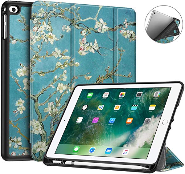 For Ipad 9 7 18 17 ケース Ipad Air 2 ケース Ipad Air ケース Apple Pencil 収納可能 ペンホルダー付き 軽量 超薄 三つ折 の通販はau Wowma ワウマ Lavett 商品ロットナンバー