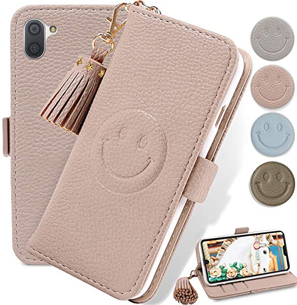 Ruten Japan Aquos R3 Sh 04l Shv44 808sh Notebook Type Case Cute Smile Sh 04l Case Embossed Smartphone Case With Smiley Sh 04l Aquos R3 Sh 04l Shv44 808sh 手帳型 ケース かわいい 笑顔