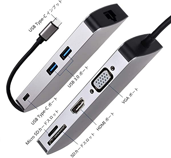 ロングセラー Usb Type C ハブ Hdmi Vga Sd Tfカードリーダー 多機能 Usb Cアダプタ 8 In 1 Usb Pd対応 Macbook Macbook Pro Dell Xps Google 格安 Results Gantner Live