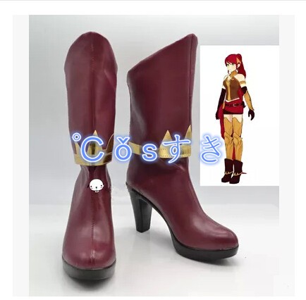 交換無料 Rwby Pyrrha Nikos ピュラ ニコス コスプレブーツ 靴 コスプレシューズ Cosplay イベント ハロウイン パーティー 仮装 おしゃれ人気 Lovemesomegadgets Com