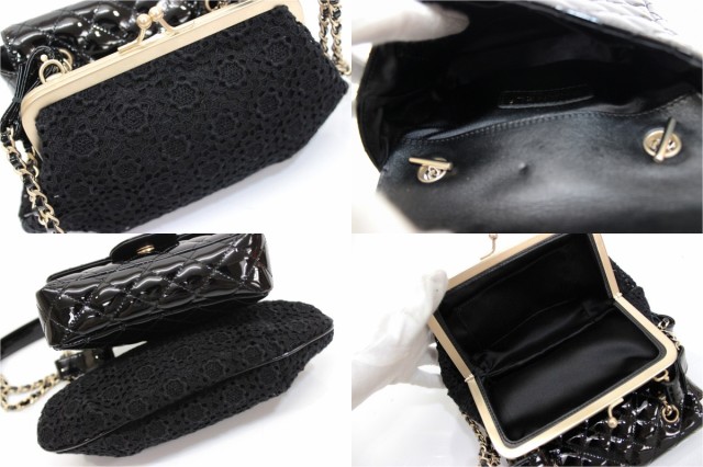 新品同様 あす着 CHANEL シャネル パテントレザー レース 銀座限定 チェーンショルダーバッグ ブラック レディース 新品同様 あす着 CHANEL シャネル パテントレザー レース 銀座限定 チェーンショルダーバッグ ブラック レディース