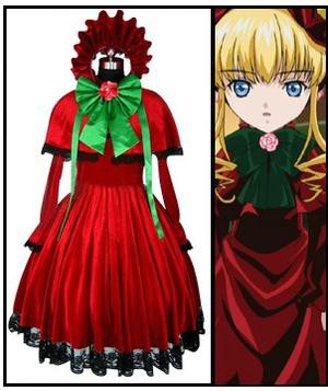 販売一掃 Dk973 レディースファッション コスプレ衣装 しんく ネットショッピング ローゼンメイデン Rozenmaiden 真紅 風 通販 完全オーダメイドも対応 公式クリアランス