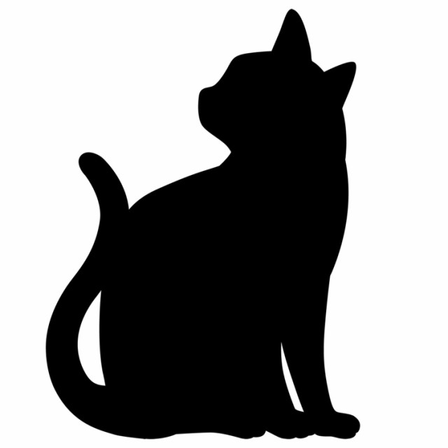 最高のイラスト画像 心に強く訴えるシルエット 猫 フリー