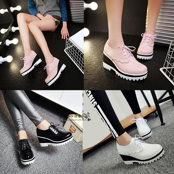 超歓迎 シューズ レディース 靴 スニーカー シンプル レースアップ 17 春 新品 8cmソールで脚長効果 ゆったりサイズ感 厚底 保証書付 Centrodeladultomayor Com Uy