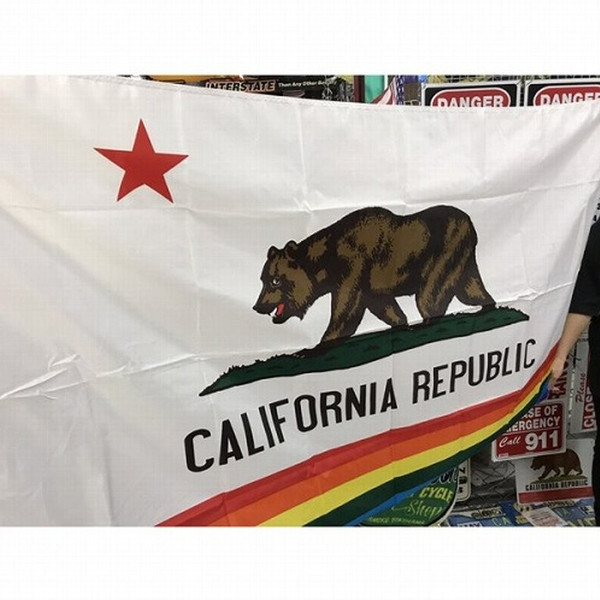 カリフォルニアベア フラッグcalifornia Republic Flag Rainbow カリフォルニア ガレージ雑貨 フラッグ タペストリーの通販はau Pay マーケット ちゃんぷ 商品ロットナンバー