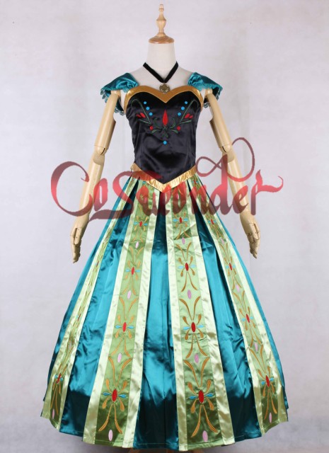 高品質 高級コスプレ衣装 ディズニー風 アナと雪の女王 戴冠式 アナエルサ ドレス Frozen Anna Dress Frozen Party Frozen Themeau Wowmaワウマ