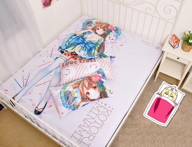 ラッピング無料 返品も保証 描き下ろし添い寝シーツ ラブライブ 南 ことり イラスト シングル フィットタイプシーツ ピローケースセット アニメ 0x1cm 安心の日本製 Carlavista Com