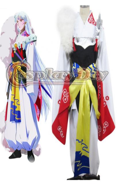 爆売り 高品質 高級コスプレ衣装 犬夜叉 風 殺生丸 せっしょうまる タイプ 着物 和服 コスチューム オーダーメイド 売り尽くし価格 Www Flixel Org