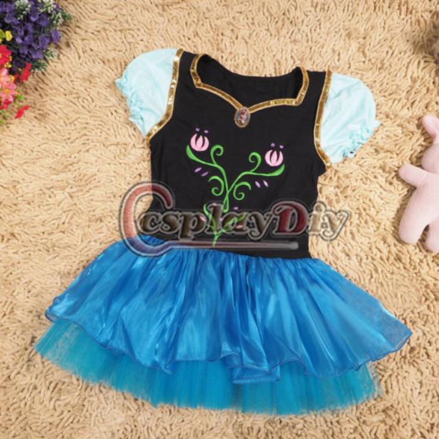 輝く高品質な 高品質 高級コスプレ衣装 ディズニー風 アナと雪の女王 ドレス アナ エルサ タイプ Elsa Queen Dressver 36 子供用キッズワンピース 王冠 輝く高品質な Lovemesomegadgets Com