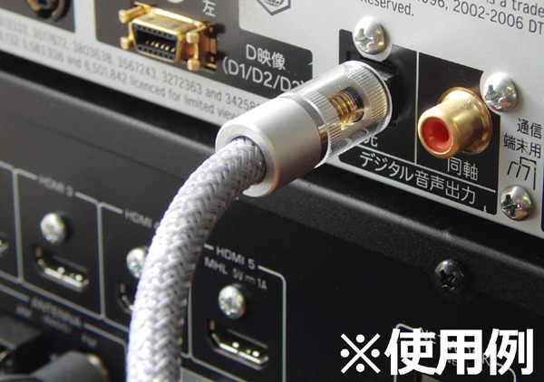 光デジタルケーブル 1.0m ハイレゾ音源対応 192KHz 24Bit ハイグレード 角型-角型 ブラック VM-4068BK