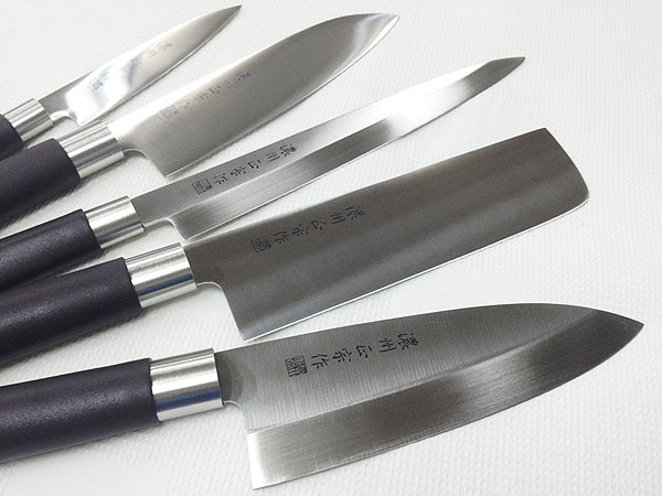 （樹脂） 『送料無料』 包丁■5種セット 和包丁/ 【02P03Dec16】 濃州正宗作/ （菜切/三徳/刺身/出刃/ペティー）