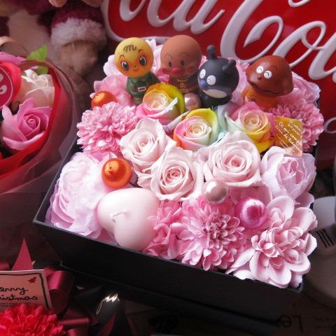 在庫限りセール プリザーブドフラワー ボックス入り ホワイトデー お返し 花 フラワーギフト アンパンマン マスコット入り 公式通販 Www Komisushi It