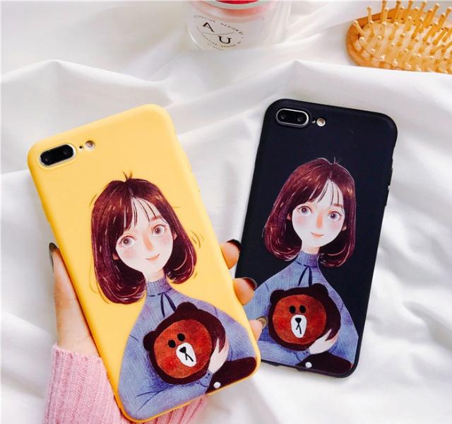 スマホケース Iphonex Iphone8iphone8plus Iphone7 Iphone7plus Iphone6s Iphone6plus ケースかわいい女の子アイフォンケースbr0014の通販はau Wowma ワウマ Global Shop 商品ロットナンバー