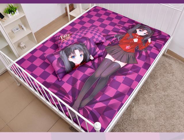 国産 描き下ろし添い寝シーツ Fate Stay Night 遠坂 凛 イラスト シングルベッドシーツ ピローケースセット アニメ キャラグッズ 0x1cm 春物がお買い得 週末限定sale Novalekpharma Com