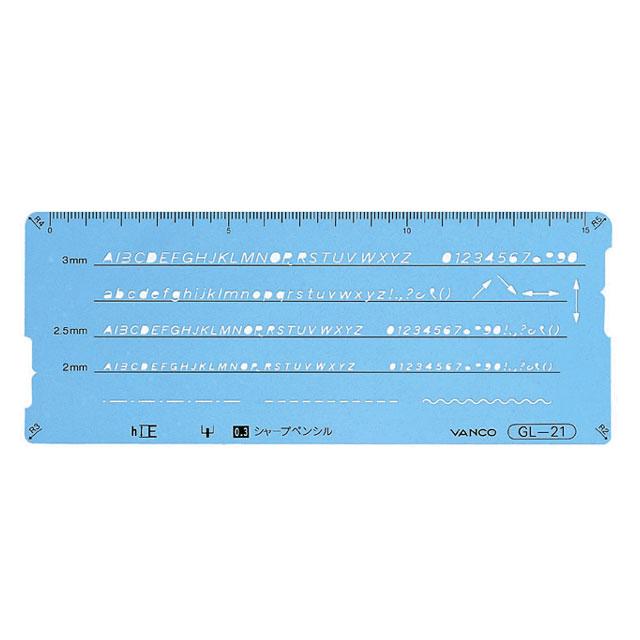 バンコ Gl 型定規 テンプレートgl 21 の通販はau Wowma ワウマ 文具 画材 雑貨のエンオーク 商品ロットナンバー