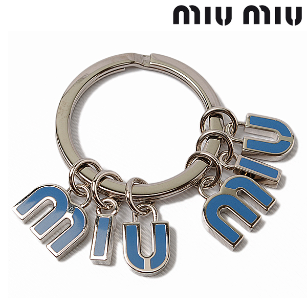 ミュウミュウ Miumiu キーリング キーホルダー 5ap579 シルバー ブルーの通販はau Pay マーケット Pit 商品ロットナンバー