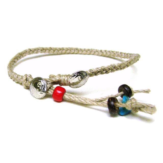 Wコンチョ 天然ターコイズ ココウッド エンド仕上げ ヘンプ 麻 編み込み アンクレット メンズ レディース両対応 Ank 009 の通販はau Wowma ワウマ アクセサリー Vaseera ヴァシーラ 商品ロットナンバー