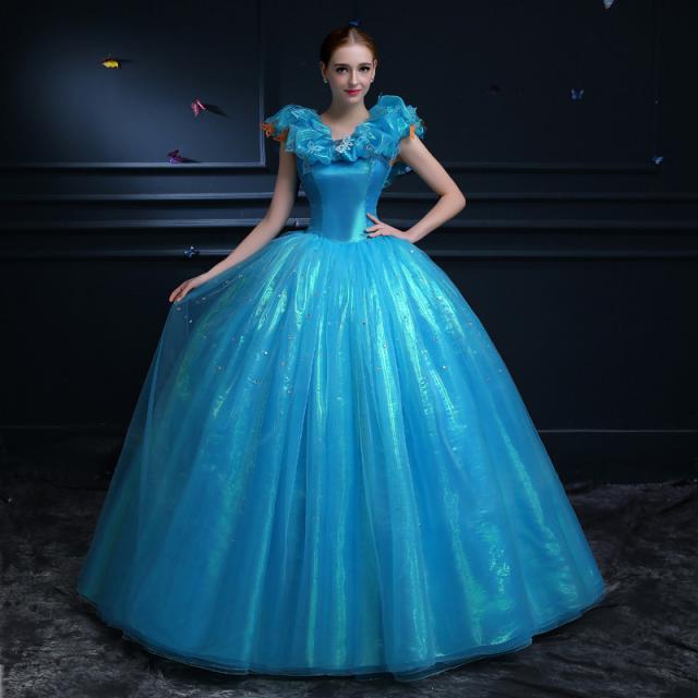 正規品 パニエ付 ウェディングドレス 青 ロングドレス ワンピース パーティドレス プリンセス シンデレラ風 結婚式 舞台 写真 H008b総合ランキング1位 Www Flixel Org