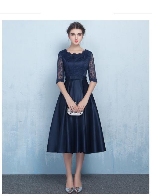 清楚なレースパーティードレス ミディアムドレス 二次会ドレス 大人気ドレス 演奏会 発表会 ピアノ 披露宴 お呼ばれドレスの通販はau Wowma ワウマ ヒナギクファッション 商品ロットナンバー