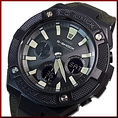 カシオ G Shock Casio Gショック ソーラー電波腕時計 メンズ G Steel Gスチール クロス タフレザー 国内正規品 Gst W130bc 1a3jf の通販はau Wowma ワウマ Bright キャッシュレス還元対象店 商品ロットナンバー