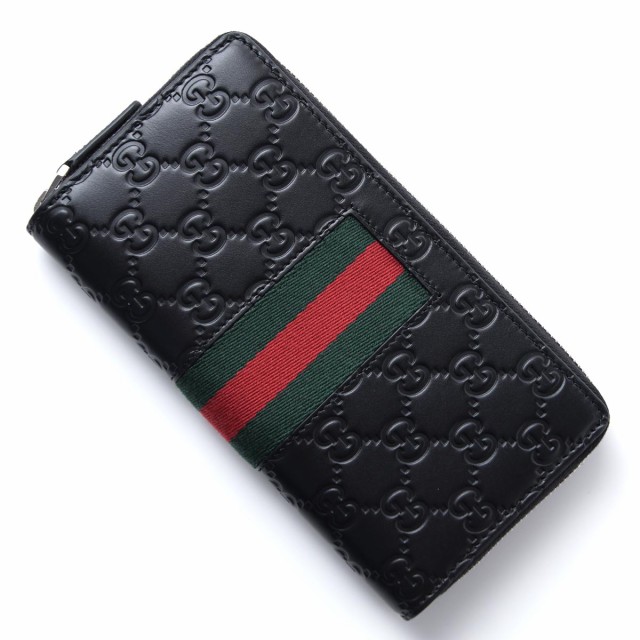 あす着 グッチ Gucci ラウンドファスナー長財布 小銭入れ付き メンズ 即出荷 シグネチャー Web New ウェブ