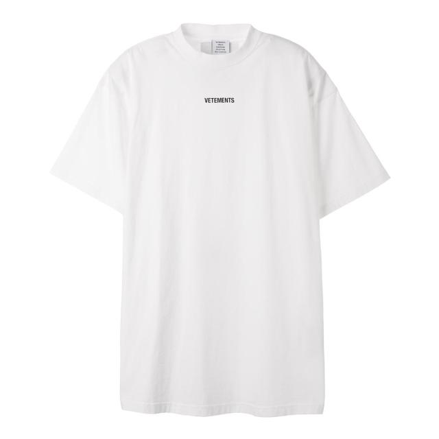 予約販売品 あす着 ヴェトモン Vetements クルーネック Tシャツ メンズ レディース Logo Patch T Shirt 爆安プライス Tascofcalifornia Org