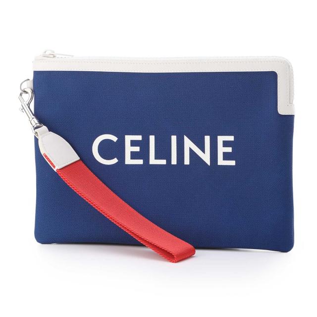 正規販売店 あす着 セリーヌ Celine ポーチ ストラップ付きスモールポーチ メンズ 人気no 1 本体 Startspeakingrussian Com