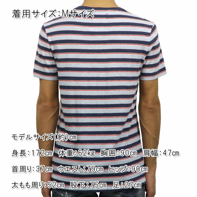 ポロラルフローレン POLO RALPH LAUREN 正規品 メンズ 半袖Tシャツ Ringer Striped T-Shirt BLUE