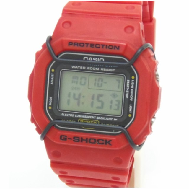 ｶｼｵ Casio G Shock Dw 5600ed 4v 赤 中古 48758 の通販はau Wowma