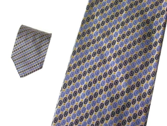 LONGCHAMP ロンシャン イタリア製 クラシックフレンチデザインネクタイ 080810【中古】 ネクタイ