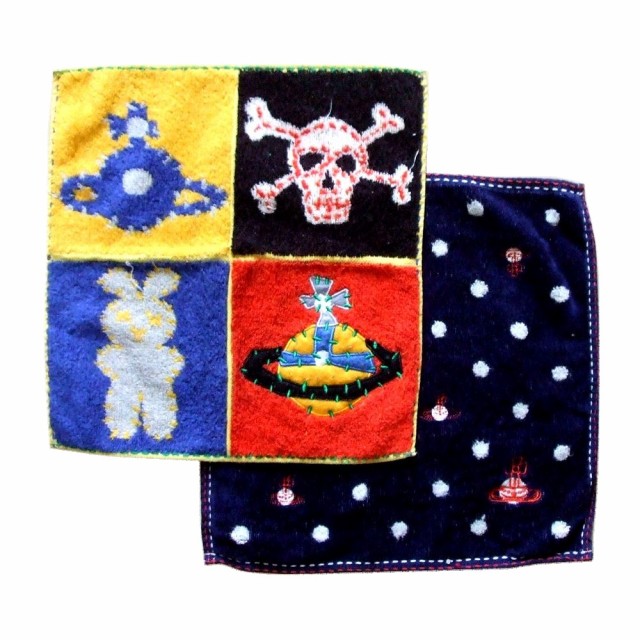 廃盤 Vivienne Westwood ヴィヴィアンウエストウッド オーブデザインパイルハンカチ 2枚セット (パイル ORB 水玉) 105876 廃盤 Vivienne Westwood ヴィヴィアンウエストウッド オーブデザインパイルハンカチ 2枚セット (パイル ORB 水玉) 105876