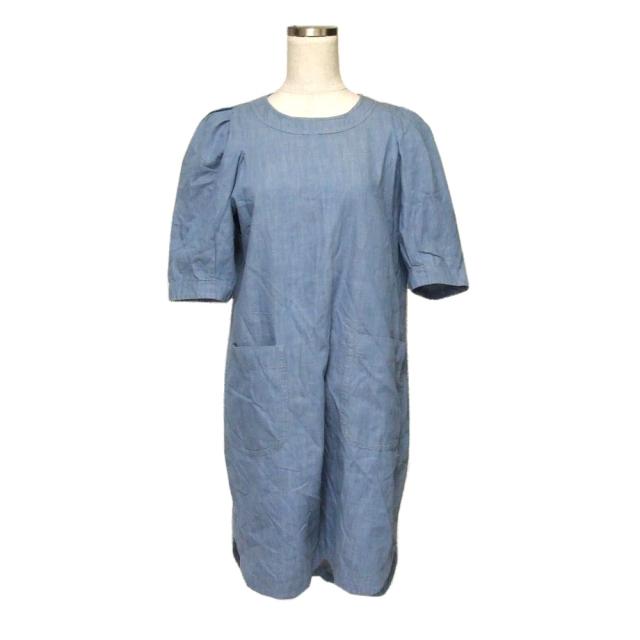 Unobilie ウノビリエ シャンブレーデニムワンピース インディゴ チュニック 中古 の通販はau Wowma ワウマ Jimu 商品ロットナンバー