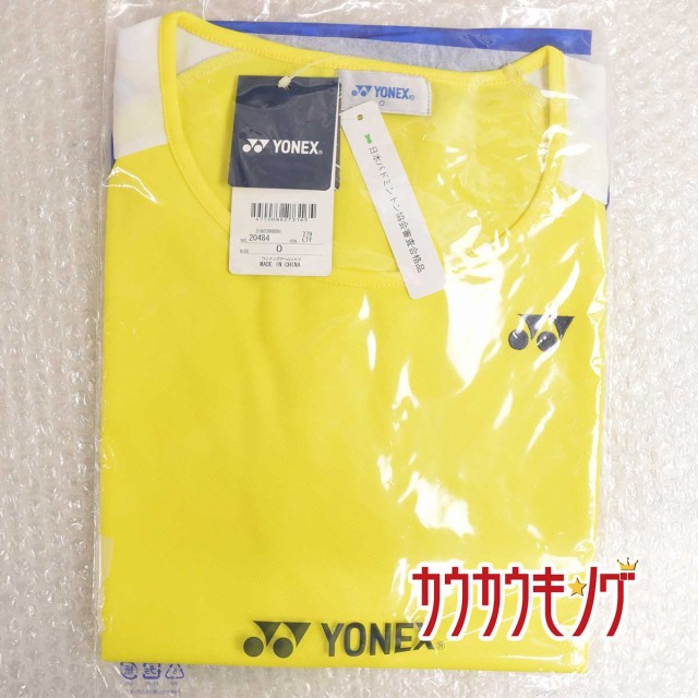 中古 未使用 ヨネックス Yonex ゲームシャツ 半袖シャツ ゲームウェア イエロー サイズo レディース バドミントン ウェア 484の通販はau Wowma ワウマ カウカウキング Au Wowma 店 商品ロットナンバー