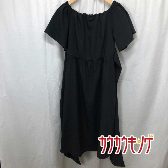 中古 Rienda リエンダ ワンピース 半袖 ブラック サイズm レディース オフショルタイフレアop 110csの通販はau Pay マーケット カウカウキング Au Pay マーケット店 商品ロットナンバー