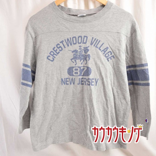 中古 チャンピオン Champion 長袖 シャツ ロンt ロングtシャツ ロングスリーブ フットボール グレー サイズm メンズ C3 Z414の通販はau Pay マーケット カウカウキング Au Pay マーケット店 商品ロットナンバー