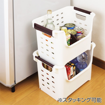 収納ストッカー やさいストッカー 仕切付 収納かご キッチン収納 野菜ストッカー 収納ボックス スタッキング 常備野菜 保存 スの通販はau Pay マーケット リビングート 商品ロットナンバー