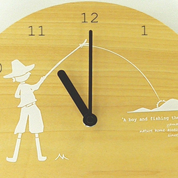 掛け時計 ヤマト工芸 Yamato Mobile Clock 太陽を釣る少年 かけ時計 モビール 絵本 の詳細 Au公式 総合通販サイト Wowma For Au