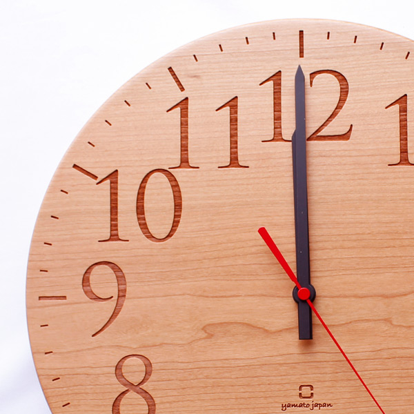 今季一番 掛け時計 木製 メープル ナチュラル シンプル インテリア時計 アナログ 北欧 おしゃれ 掛時計 時計 壁掛け時計 ウッドクロック Muku スタンダード数字 Yamato ヤマト工芸 時計 Stfparishschool Org