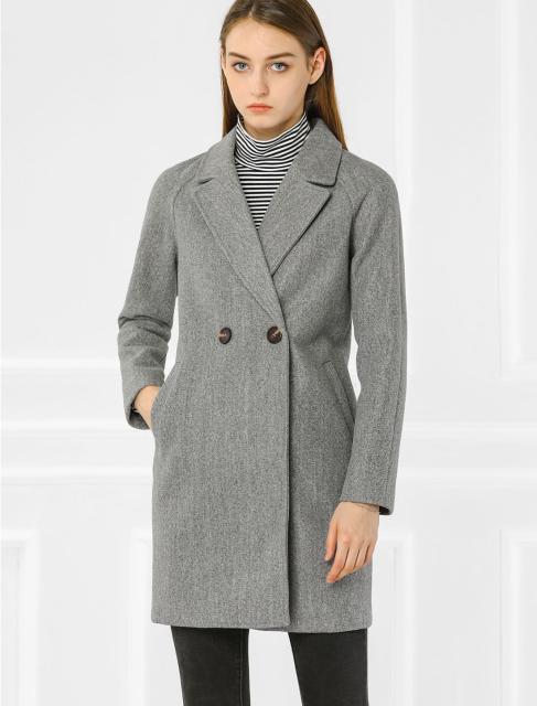 現金特価 Allegra K チェスターコート レディース 秋冬 ラシャコート アウター コート ラグランスリーブ 防寒 グレー S 驚きの値段 Www Centrodeladultomayor Com Uy